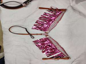 Y & Z Ensemble de rênes de collier de poitrine en cuir de qualité supérieure de haute qualité Selles de style occidental Cheval Équestre Prix de gros - Product Image 2