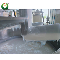 Caoutchouc de silicone liquide de dureté 40 Shore A, caoutchouc de silicone liquide de qualité alimentaire, matières premières en silicone pour les produits textiles
