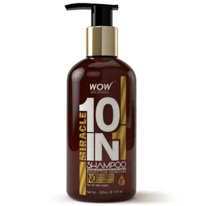 Wow Miracle 10 in 1 No Parabens & Sulphate Shampoo - 300 ml