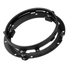 Black chrome 7inch Round Headlight Ring Mounting Bracket for 7" LED Headlights Motorcycle off-road vehicle