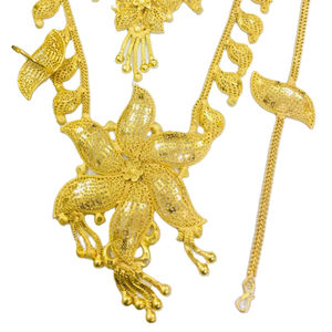 2021 Vintage fête à la mode hommes collier haute qualité plaqué diamant glacé cubain lien chaîne or argent Hip Hop Style perle cadeau - Product Image 1