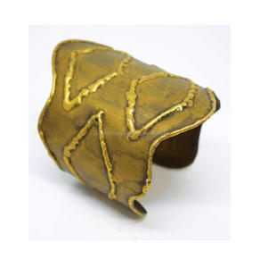 2025 New York 3mm festival wear <b>copper</b> cuff Multi Color Recycled Gold Stone <b>Bangle</b> Jewelry Chunky Lock Bracelet Jewelry - Product Image 6