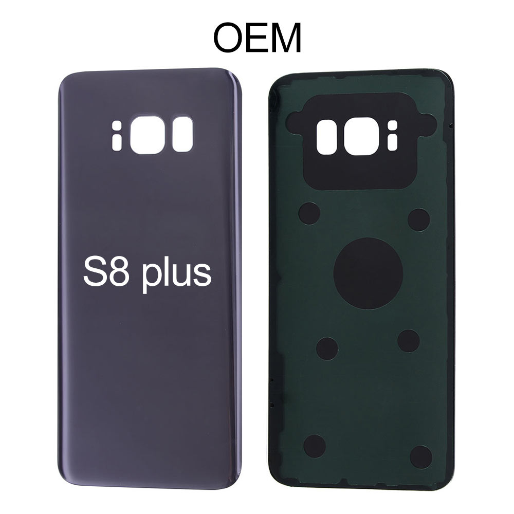 Оптовая продажа, задняя крышка для Samsung S8 Plus с наклейкой, задний корпус для Galaxy S8 Plus, запасные части, корпусы для мобильных телефонов