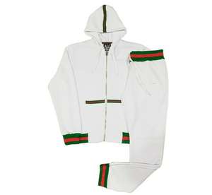 Survêtement pour homme, sweat à capuche avec fermeture éclair, pantalon de marque, 2 pièces - Product Image 1