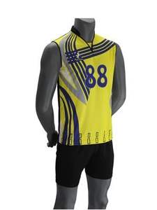 Maillot de badminton et de volley-ball sans manches personnalisé par sublimation, concevez votre propre chemise respirante en taille XXXS - Product Image 5