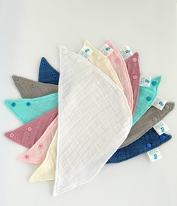 Baberos de algodón con estampado personalizado, Bandana para bebé - Product Image 1