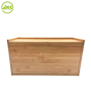 Boîte à pain en bambou avec porte, comptoir de salle à manger - Product Image 4