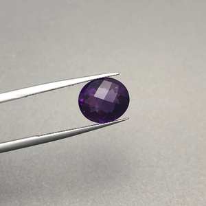 พลอยอเมทิสต์ธรรมชาติหินลูกขนนกหินรูปวงรีทรงหลวม13X18MM เหลี่ยมเพชรพลอยเทียบ - Product Image 3