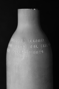 Cylindre à soda haute pression en aluminium TPED ISO de 0,6 L avec valve - Product Image 4