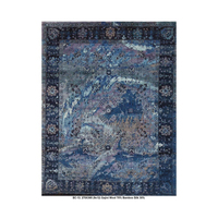Fabricant indien de tapis en laine/soie noué à la main, de qualité supérieure, moderne et réversible, pour chambre à coucher et salon