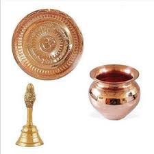 ทองแดงบริสุทธิ์ Lota สำหรับบ้านและวัดในราคาต่ำจากผู้ผลิตอินเดีย - Product Image 2