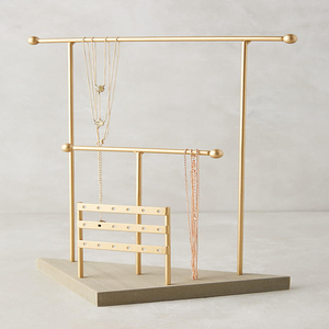 Porte-bijoux décoratif pour la maison, base en marbre, avec des fournitures en métal, inde - Product Image 3
