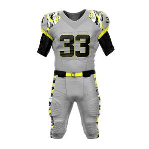 Maillot de football américain personnalisé 100% en polyester à manches courtes, uniforme brodé avec logo de l'équipe imprimé, vêtements de football personnalisés - Product Image 5