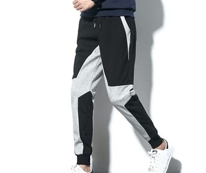 Jogging sportif coupe ajustée pour hommes avec poches zippées résistant à la sueur et extensible à la mode, doux, vêtements décontractés Pantalons pour hommes - Product Image 6