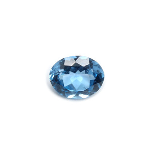 Piedra preciosa suelta de corte ovalado facetado cabujón de Topacio Azul Londres Natural de 4,25 quilates - Product Image 1