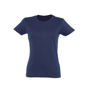 Camisetas de algodón rojo liso para mujer cuello redondo informal con media manga letras impresas y logotipo bordado de talla grande - Product Image 6