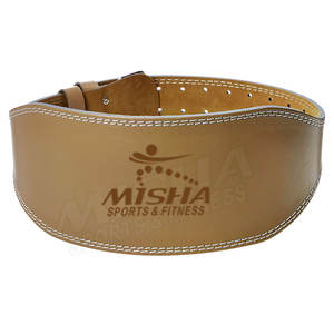 เข็มขัดยกน้ำหนักหนังทำจากปากีสถาน - Product Image 1