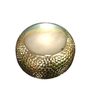 Bol décoratif rond en métal doré martelé Occasion d'hôtel de mariage de haute qualité Fabriqué en Inde Quantité en vrac Vente en gros à chaud - Product Image 1