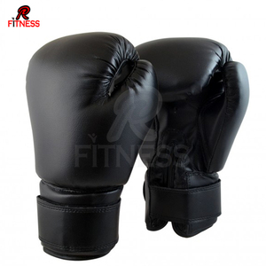 Guantes de Boxeo Personalizados con Logotipo, de PVC Negro, con Cierre de Velcro, Antideslizantes, para Entrenamiento, 8oz/10oz/12oz/14oz/16oz - Product Image 4