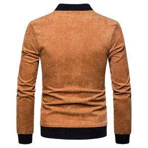 Personalizable 100% Poliéster Lona Chaqueta Bomber Hombres Casual Letterman Cremallera Cierre Último Diseño Logo Bordado Alta Tela - Product Image 4