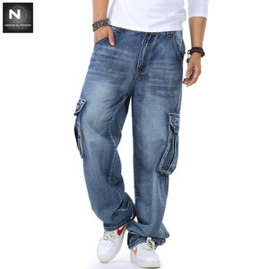 Pantalon en Denim pour homme, jean ample, personnalisé avec Logo imprimé, bon marché pour le plein air - Product Image 6