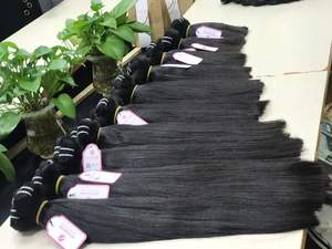 Tissage Double Machine cuticules naturelles droites alignées, EXTENSION de cheveux humains Remy vierges de haute qualité, prix de gros - Product Image 6