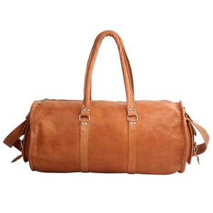 กระเป๋าเดินทางขนาดใหญ่24นิ้วหนังแพะแท้วินเทจ - Product Image 4