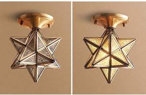 New Handmade Decorative Small Copper and Glass <b>Star</b> <b>Light</b> Fixture in Best Quality - Product Image 6