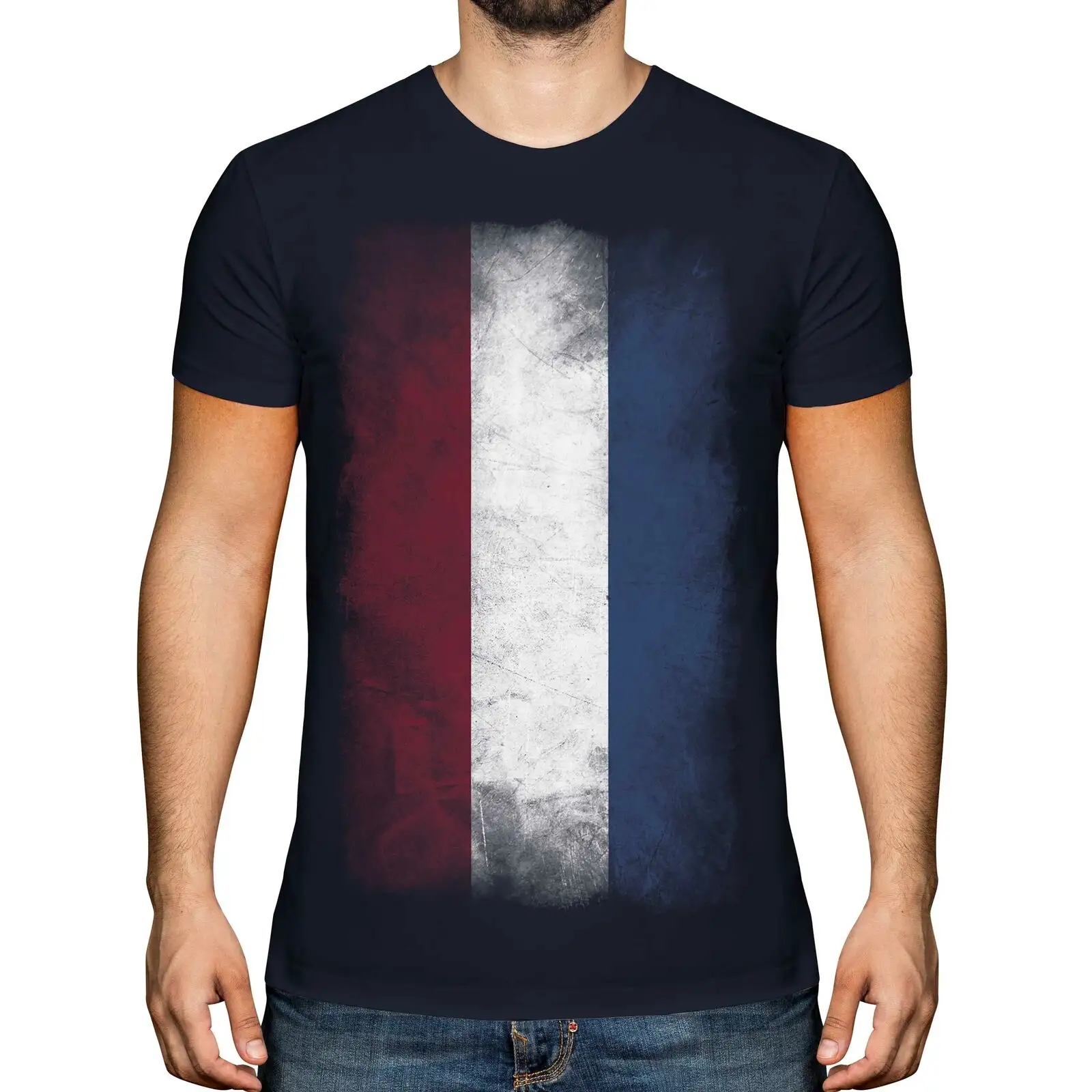 Camiseta con bandera de Países Bajos para hombre, camiseta desgastada