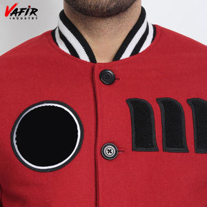 Venta superior New Slim Fit Men's Satin Varsity y chaquetas de béisbol 100% Poliéster Satin Bomber Jacket para el invierno - Product Image 6