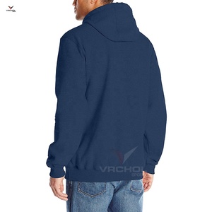 Sweat à capuche uni éponge de haute qualité personnalisable OEM grande taille pour hommes Anti-rétrécissement Anti-rides brodé Polyester polaire solide - Product Image 2