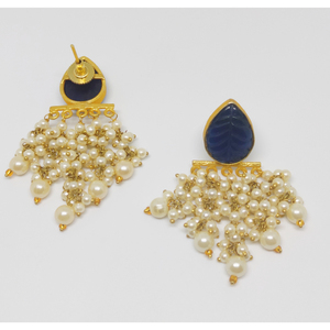 Pendientes de aro hechos a mano con piedras, de moda, para niñas y mujeres - Product Image 2