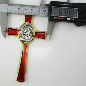 Medalla del Sagrado Corazón de María del Papa Francisco Católico, Crucifijo, Cruz - Product Image 3