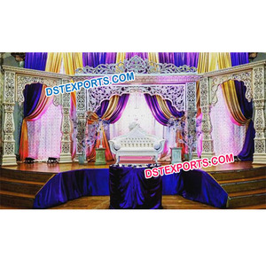 Centre de scène de mariage indien élégantes, 10 pièces, par fabricant et, présentoir, décoration de scène, mariage - Product Image 1