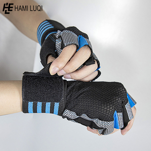 ถุงมือออกกำลังกายฟิตเนส,ถุงมือยกน้ำหนักสร้างกล้ามเนื้อระบายอากาศได้ - Product Image 3