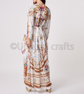 สไตล์ฮิปปี้ฤดูร้อนการออกแบบล่าสุดวินเทจดอกไม้พิมพ์เซ็กซี่ผู้หญิงชายหาดยาวMaxiเดรสชุดสตรี - Product Image 3