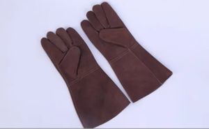 ถุงมือหนังวัวสำหรับงานเชื่อม,ถุงมือหนังฟอกฝาดสำหรับช่างเครื่องที่มีอุณหภูมิสูงถุงมือทำงาน Tig - Product Image 2