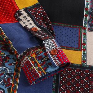 Men's Ethnic All Over Digital Printed Long Sleeve Collar <b>Henley</b> <b>Shirt</b> From Bangladesh in Competitive Price - Product Image 5