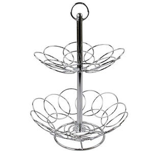 Organizador de encimera de acero inoxidable y Metal de 2 niveles, diseño a la moda, novedad - Product Image 1