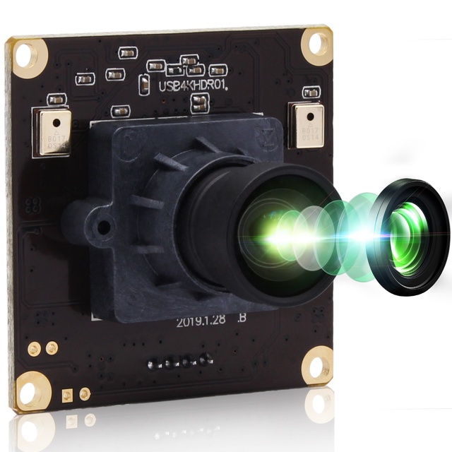ELP OEM IMX317 CMOS camera module 4k full hd video conference security camera webcam USB with 100 degree no distortion lens