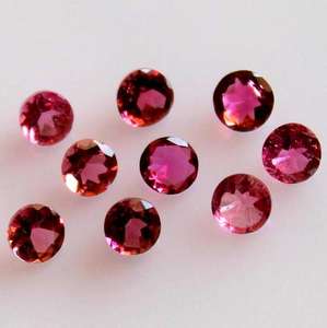 Tourmaline forme ronde Rose coupe à facettes en vrac pierres précieuses Cabochon fabrication de bijoux prix de gros naturel bonne qualité - Product Image 3