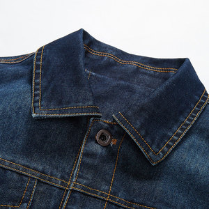 Veste en jean bleu de qualité personnalisée pour hommes, veste d'hiver en cuir imperméable grande taille de qualité, de design de mode, vente en gros, OEM - Product Image 2