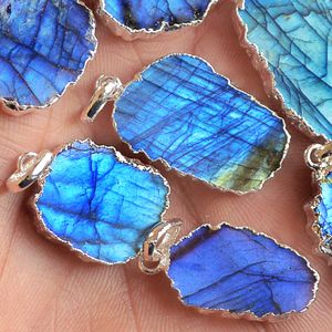 Piedra de Luna Negra Natural de alta calidad, colgante de ópalo, labradorita suelta, azul y rosa, venta al por mayor - Product Image 6