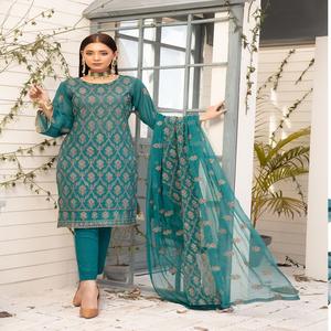 Trajes elegantes Salwar Kameez de verano y fiesta de algodón para mujer para adultos - Product Image 1