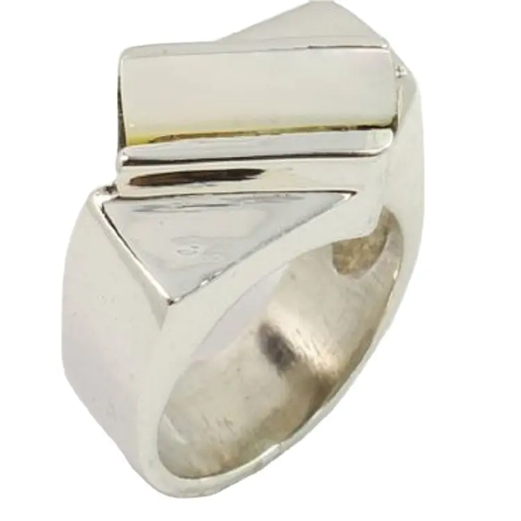 Boa qualidade natural mãe de pérola prata esterlina 925 jóias feito à mão anel atacado preço de fábrica