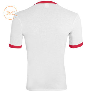 เสื้อยืดสำหรับผู้ชายผ้าคอตตอนเจอร์ซี่ผ้าฝ้าย100% การพิมพ์ซับลิเมชันขนาดใหญ่พิเศษออกแบบได้ตามที่ต้องการจาก FME - Product Image 4