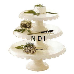 Luxury <b>Cake</b> <b>Stand</b> Ivory Powder Coated Finishing Hot Sale Cup <b>Cake</b> Display <b>Stand</b> Rounded Shape <b>Set</b> of 3 - Product Image 1