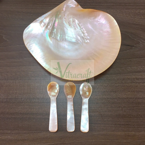 Service de table en forme de nacre du Vietnam, plat à Caviar, cuillère et assiette en nacre pour rendre la table à manger luxueuse - Product Image 4