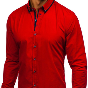 Meilleure vente coton et lin intelligent vente en gros pas cher casual et chemise à manches longues pour hommes - Product Image 1