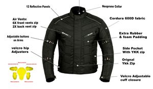 Chaqueta de motocicleta con armadura, alta calidad, OEM, último diseño, 2021, venta al por mayor - Product Image 6